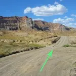 7)10.1 miles, stay left at split in  road to stay on State Highway   #12. Right goes to Warm Creek   Bay VIA Crosby Canyon Road.