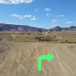 8) 12.8 miles, turn right onto 300.  Blue road marker on the right of   the road. Information sign at the   intersection has fun facts.